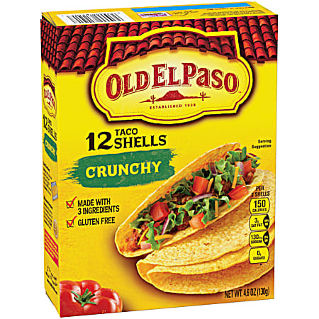 OLD EL PASO Crunchy Taco Shells - 12 Pk