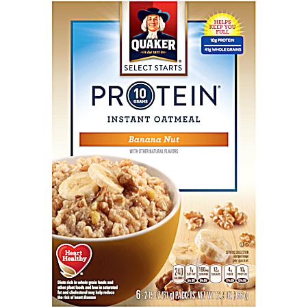 12.9 oz Protein Banana Nut Instant Oatmeal - 6 Pk
