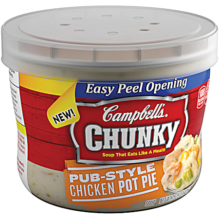 Campbell's CHUNKY 15.25 oz Microwavable Pub-Style Chicken Pot Pie Soup Bowl