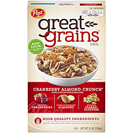 Great Grains 13 oz Cranberry Almond Crunch Breakfast Cereal
