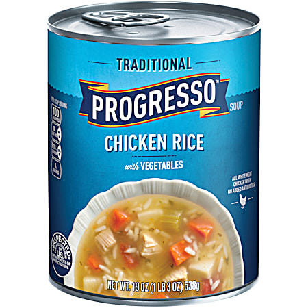 Traditional Chicken Rice & Vegetables Soup- 19 Oz.