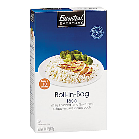 Essential EVERYDAY 14 oz Boil-In-Bag White Rice