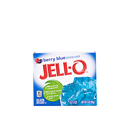 JELL-O Berry Blue Gelatin Dessert - 3 oz