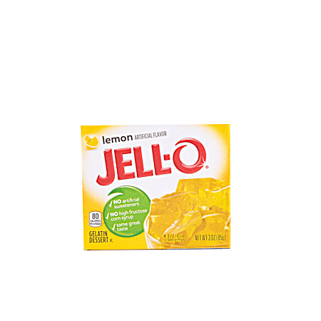 JELL-O Lemon Gelatin Dessert - 3 oz