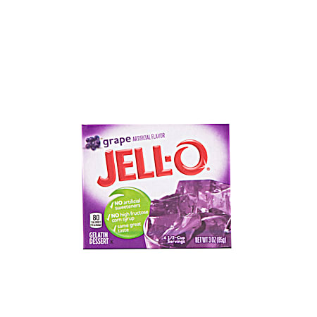 JELL-O Grape Gelatin Dessert - 3 oz