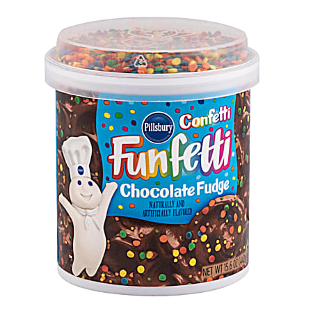 Pillsbury Confetti Funfetti 15.6 oz Chocolate Fudge Frosting