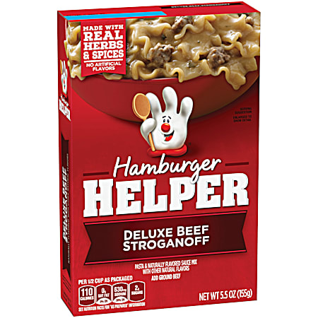 HAMBURGER HELPER Deluxe Beef Stroganoff 5.5 oz Dry Meal Kit