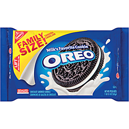 Nabisco Oreo Chocolate Sandwich Cookies Family Size
