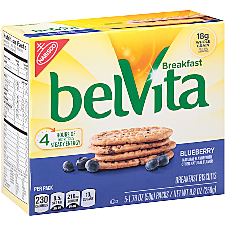 Nabisco Belvita Blueberry Breakfast Biscuits - 5 Pk