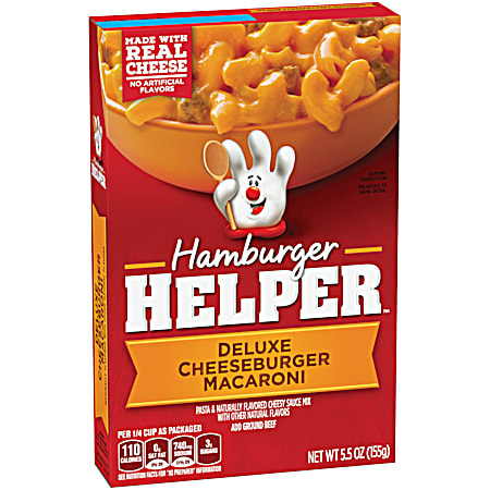 HAMBURGER HELPER Deluxe Cheeseburger Macaroni 5.5 oz Dry Meal Kit