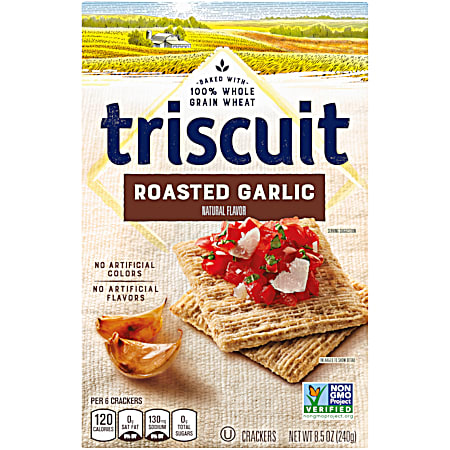 Triscuit 9 oz Roasted Garlic Snack Crackers