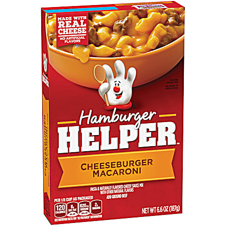 HAMBURGER HELPER Cheeseburger Macaroni 6.6 oz Dry Meal Kit