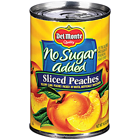 14.25 oz Sliced Yellow Cling Peaches - No Sugar Added