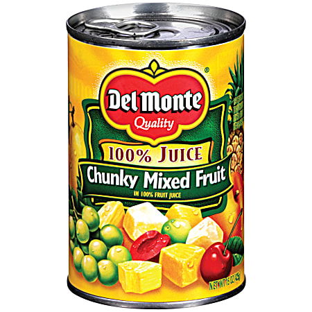 Del Monte 15 oz Chunky Mixed Fruit in 100% Juice