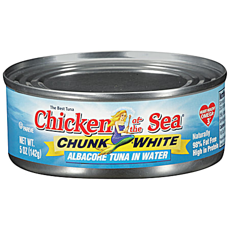CHICKEN OF THE SEA Chunk White Albacore Tuna in Water