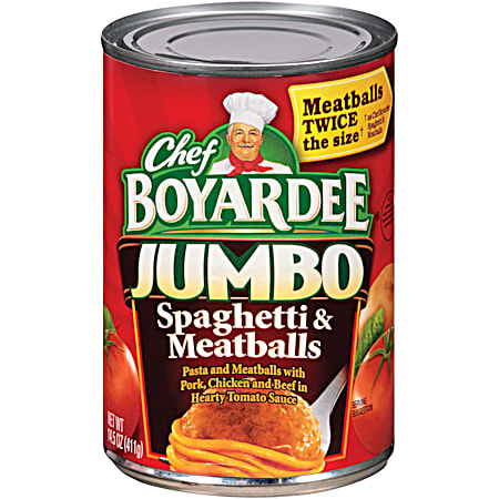 Jumbo Spaghetti & Meatballs -14.5 Oz.