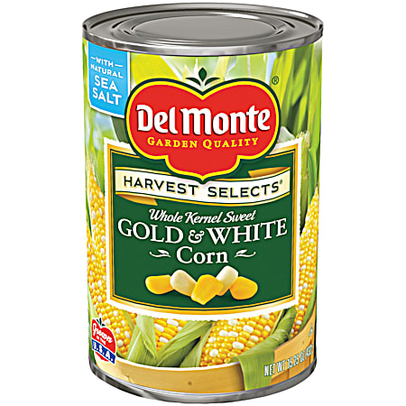 Del Monte 15.25 oz Whole Kernel Sweet Gold & White Corn