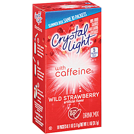 Crystal Light On The Go Wild Strawberry Powdered Drink Mix - 10 pk