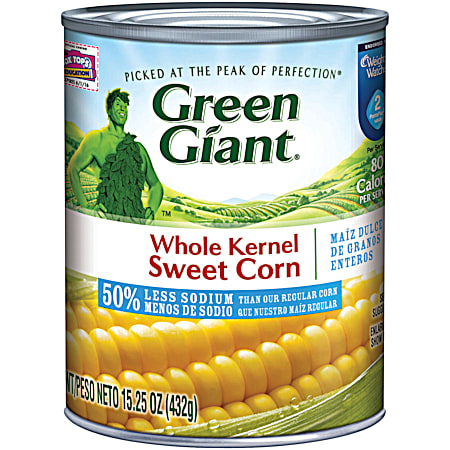 Whole Kernel Sweet Corn 50% Less Sodium