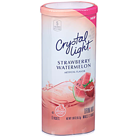 Crystal Light Strawberry Watermelon Powdered Pitcher Drink Mix - 6 pk
