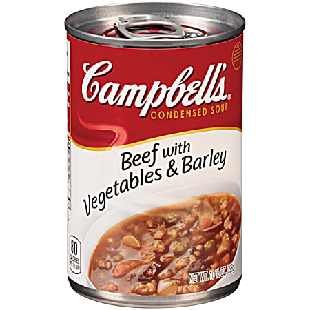 10.5 oz Beef w/ Vegetables & Barley Condensed Soup