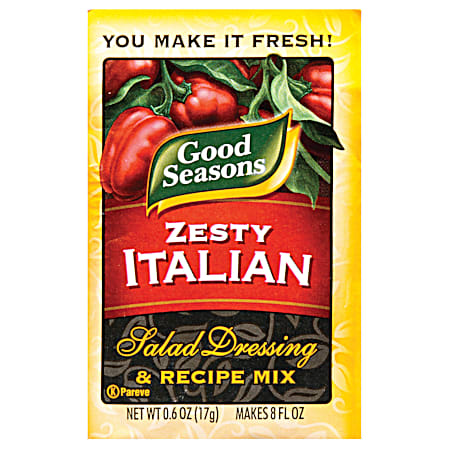 0.6 oz Zesty Italian Dry Salad Dressing & Recipe Mix