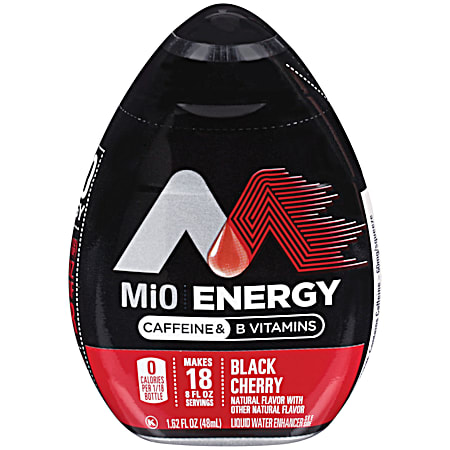 MiO Energy 1.62 oz Black Cherry Zero Calorie Liquid Water Enhancer