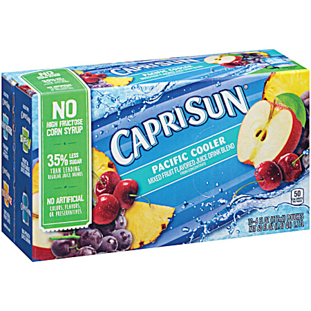 Pacific Cooler Flavored Juice Drink Beverage - 10 Pk