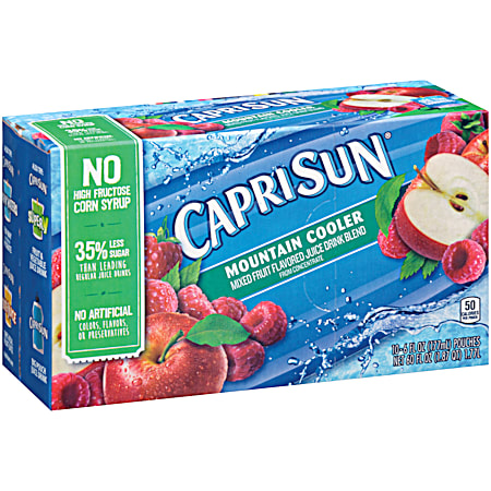 CAPRI SUN Mountain Cooler Flavored Juice Drink Beverage - 10 Pk