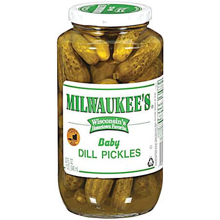 Milwaukee 32 oz Baby Dill Pickles