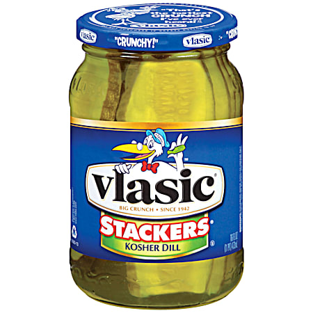 Vlasic Stackers 16 oz Kosher Dill Pickle Slices