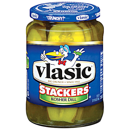 Vlasic Stackers 24 oz Kosher Dill Pickle Slices