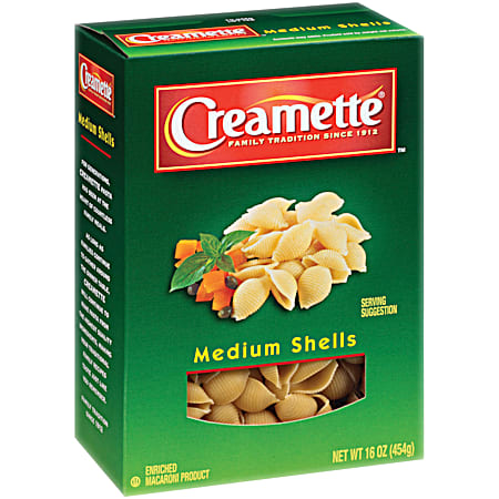 Creamette 16 oz Medium Shells Noodles
