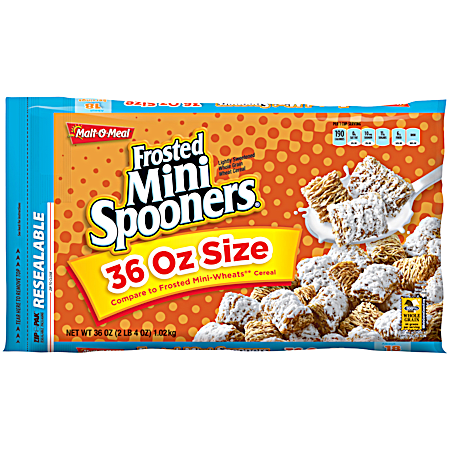 36 oz Frosted Mini Spooners Breakfast Cereal