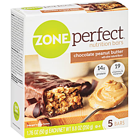 Chocolate Peanut Butter Nutrition Bars - 5 Pk
