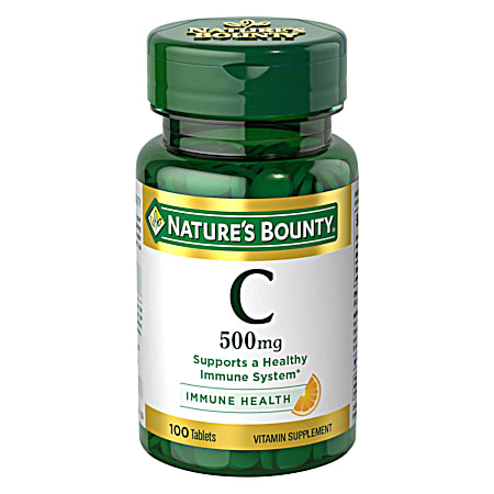 Vitamin C 500mg Vitamin Supplement Tablets - 100 ct