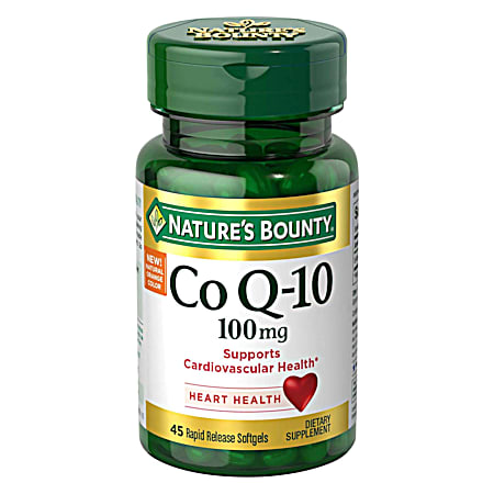 Co Q-10 100mg Dietary Supplement Softgels - 45 ct