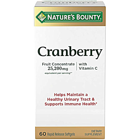Cranberry Dietary Supplement Softgels - 60 ct