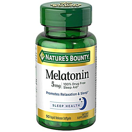 Melatonin 5mg Dietary Supplement Softgels - 90 ct