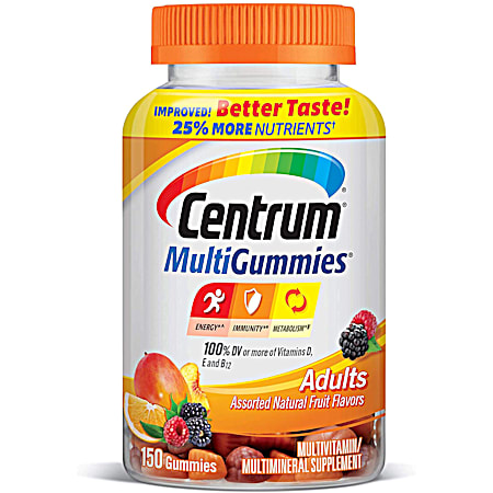 Adults Fruit Flavor MultiGummies - 150 ct