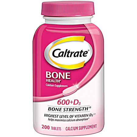CALTRATE 600+D3 Calcium Supplement - 200 ct