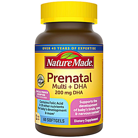 200 mg Prenatal Multi + DHA Softgels - 60 Ct