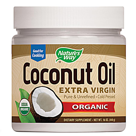 Nature's Way Organic Coconut Oil 16 oz Dietary Supplement