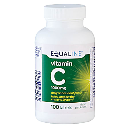 EQUALINE Vitamin C 1000mg Dietary Supplement Tablets - 100 ct