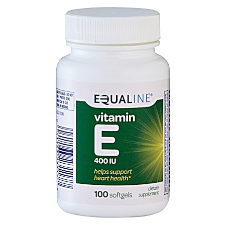 EQUALINE Vitamin E 400 IU Dietary Supplement Softgels - 100 ct