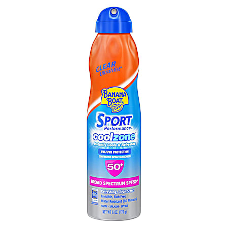 6 oz Sport Performance CoolZone SPF 50 Sunscreen