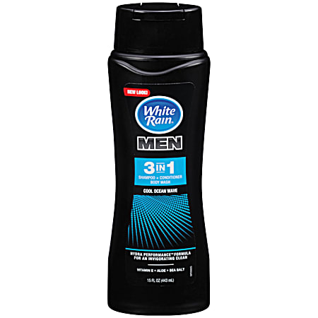 For Men 3-in-1 Shampoo-Conditioner-Body Wash 15 oz