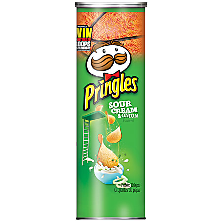 Pringles 5.5 oz Sour Cream & Onion Flavored Potato Crisps Chips