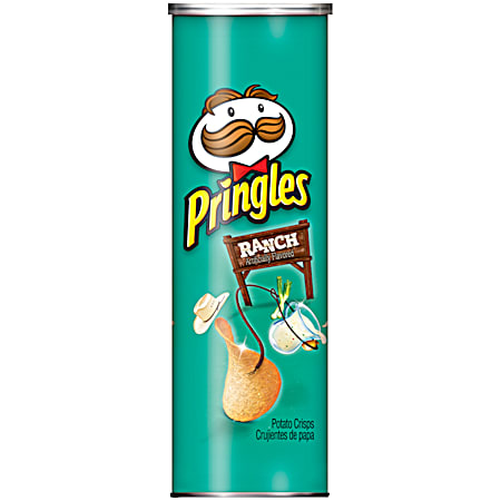Pringles 5.5 oz Ranch Flavored Potato Crisps Chips