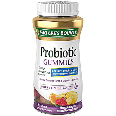 Probiotic Mixed Fruit Flavored Dietary Supplement Gummies - 60 ct
